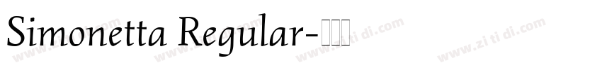 Simonetta Regular字体转换